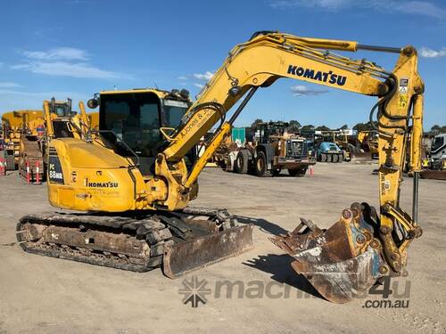 2013 Komatsu PC88MR-8 Excavator (Rubber Padded)