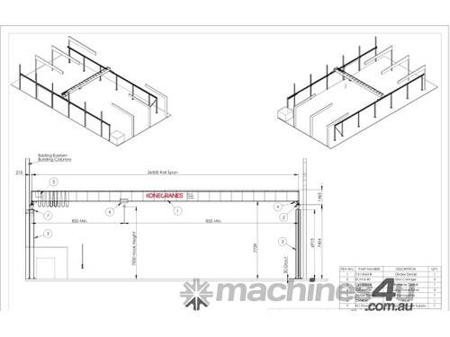 2 X 5Tonne overhead cranes