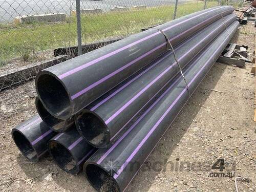 6x 7m 250mm Poly Pipe