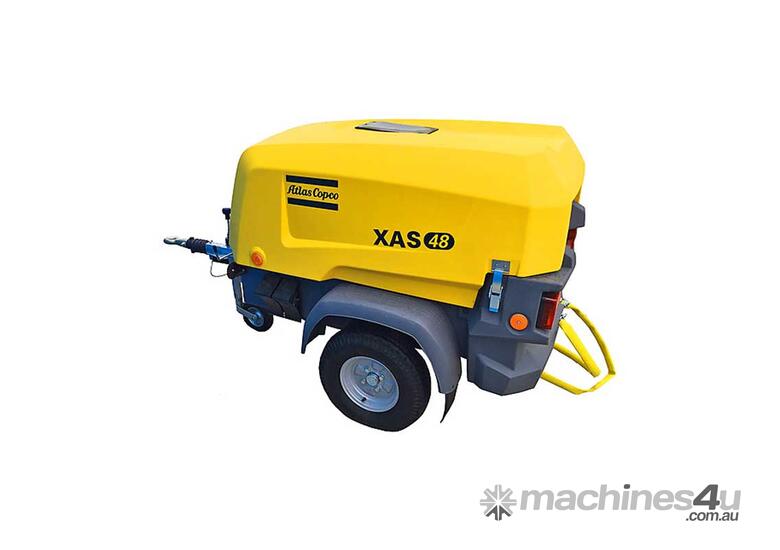 ATLAS COPCO XAS 48 KD Air Compressor 90cfm 100psi Portable Towable