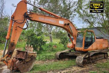 2001 Daewoo Solar 250LC-V Excavator, attachments, E.M.U.S MS1060