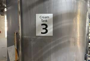 Insulated Stainless steel Cream tank 27kl Capacity