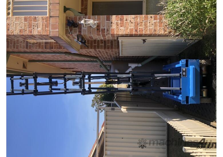 caption New Lightweight narrow mini scissor lift