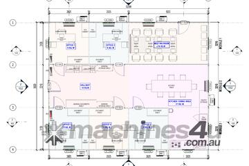 12x9m Modular 5-Room Office Complex - Repurposed