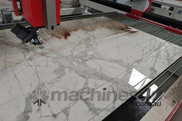 Versatile 5 Axis Water Jet Cutter - Cuts Metal, Stone, and More