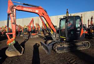 2022 KUBOTA KX080 8T EXCAVATOR (M877) WITH HITCH, BUCKETS, FULL CIVIL SPEC AND 1730 HOURS