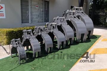 7 - 9T Excavator Hydraulic Log/Rock Grabs