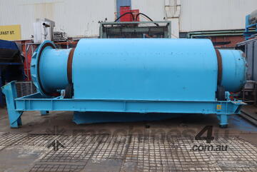 Large Industrial Decantering Trommel Tumbler - 6.2m Long Tunnel
