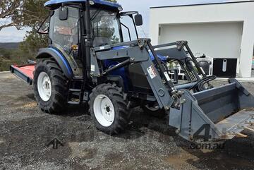 Lovol Trident 65HP with with combo 4 in 1 bucket, Lw7 backhoe with buckets and heavy duty slasher.