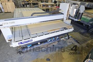 2021 Multicam M-3015 CNC Router 3000x1500 HSD 24,000RPM 751hrs Complete Setup