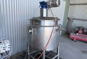 Tank Jacketed Stainless Steel with pump 700mm dia x 700mm high tank with stirrer