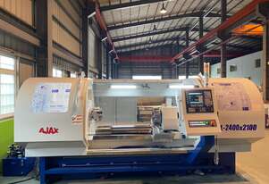 AJAX Flat Bed CNC Lathes opt. Live Tooling & C axis