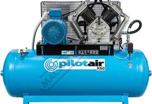 Classic Industrial Series 3 Phase Reciprocating - Pilot Air Compressor K60 500 Litre / 15hp 60cfm /