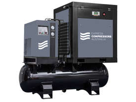 15kW (20HP) EBP-20 Screw Compressor with 500 Litre tank and Dryer  - picture0' - Click to enlarge