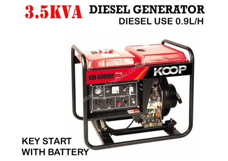 caption 3.3KVA Diesel Generator single phase 240V Electric key start with Remote Control Start