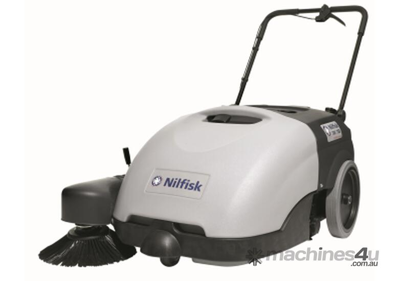 Click to view full size photos Nilfisk Walk Behind Sweeper SW750