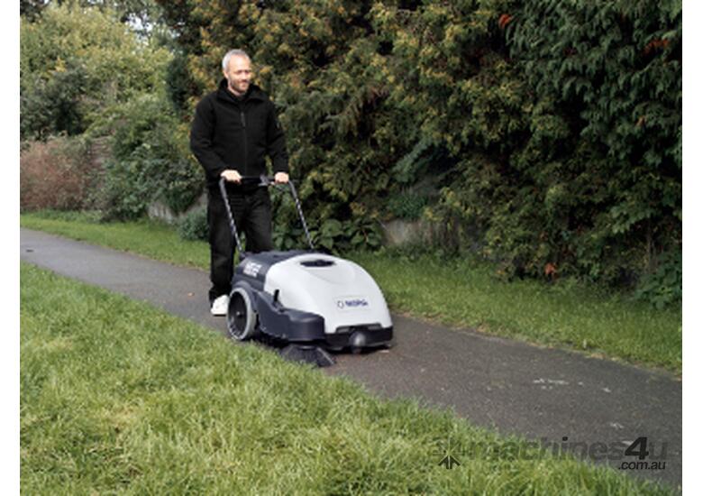 Click to view full size photos Nilfisk Walk Behind Sweeper SW750