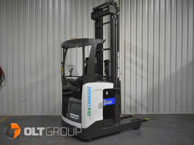 Nissan High Lift Forklift 7950mm Electric Ride Reach Truck Electric 1.6 Tonne Melbourne - picture2' - Click to enlarge