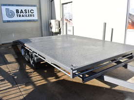 12X8 FLAT TOP BEAVER-TAIL TRAILER - 1990 kg ATM - picture0' - Click to enlarge
