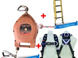 Extension Ladder 2.7 to 3.9m Branach Fibreglass, Miller Fall Arrestor and Exofit Safety Harness - picture0' - Click to enlarge