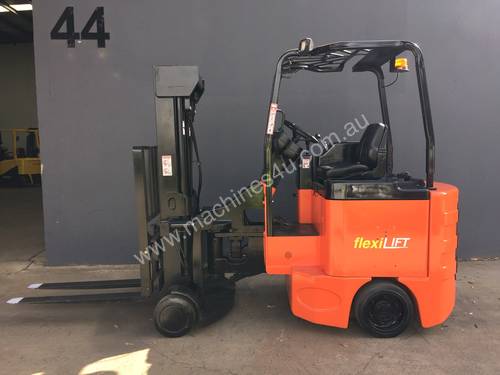 Bendi B40 Series III Narrow Aisle Articulated Electric Container Mast Forklift - Refurbished 