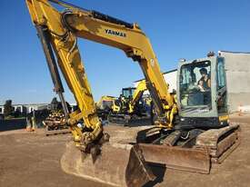 YANMAR VIO80 8T EXCAVATOR WITH STEEL TRACKS, HITCH BUCKETS AND 3500 HOURS - picture0' - Click to enlarge