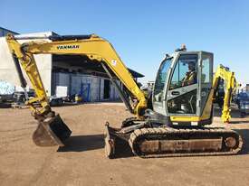 YANMAR VIO80 8T EXCAVATOR WITH STEEL TRACKS, HITCH BUCKETS AND 3500 HOURS - picture1' - Click to enlarge