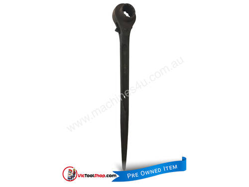 Podger Wrench 24mm & 30mm Sidchrome Ratchet Bar Scaffolding Wrench and Riggers Spanner (440mm long)