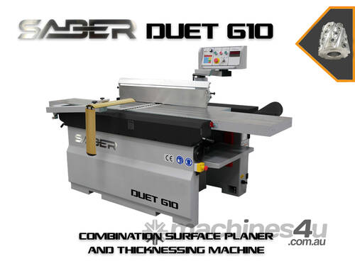  Saber Duet 610 Heavy Duty Simultaneous Surfacer/Thicknesser 