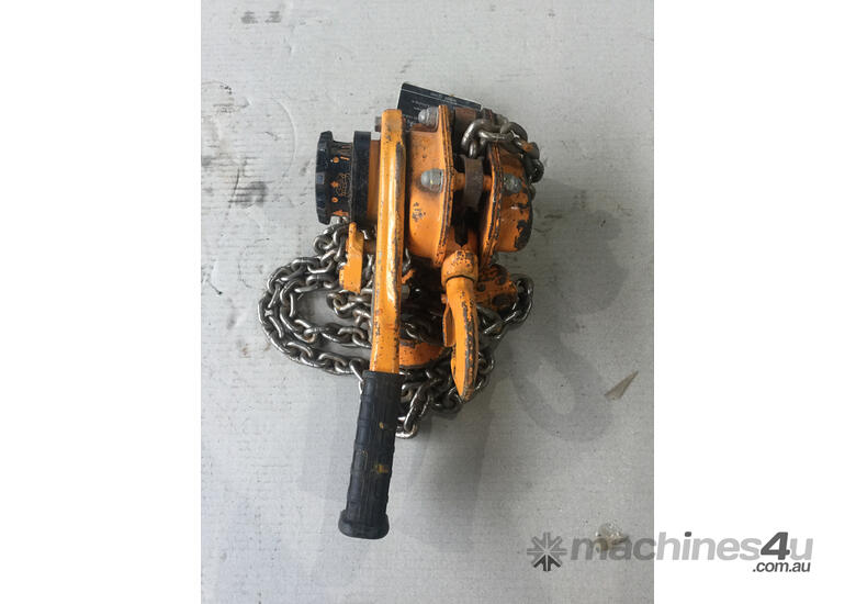 Used Harrington Harrington Chain Lever Block 3 4 Tonne x 1 5 metre