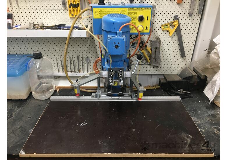 Used 2005 HETTICH BLUE MAX MINI Hettich Hinge Machine Hinge Borers in
