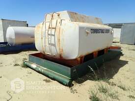 SKID MOUNTED DIESEL TANK WITH POLY PIPE - picture0' - Click to enlarge