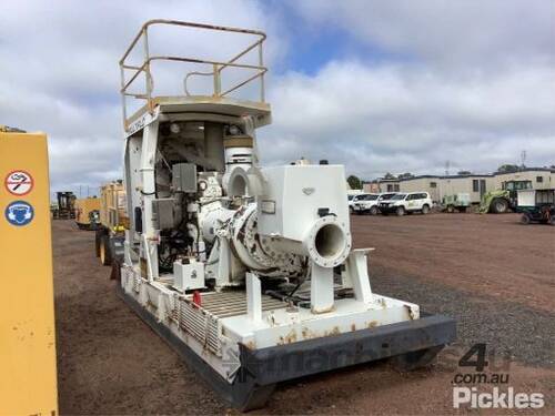 2011 Weir Minerals Multiflo Skid Mounted Water Pump. Powered By A Caterpillar C18 6 Cylinder Turbo D