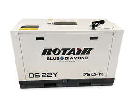 Portable Silent Box Compressor 23 HP 75CFM Rotair DS 22Y - picture2' - Click to enlarge
