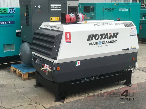 Portable Silent Box Compressor 23 HP 75CFM Rotair DS 22Y