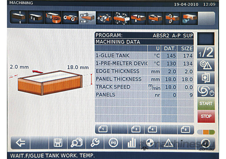 New SCM SCM Stefani KD Production Edge Banding Machine Hot Melt