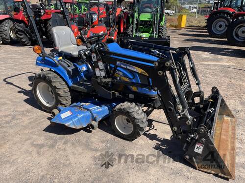 Tractor loader with mower deck