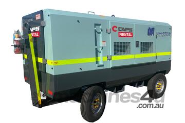 AIRMAN 655CFM DRY AIR WAGON WHEEL TYPE PORTABLE DIESEL COMPRESSOR MINE SPEC PDS655SD-4B2