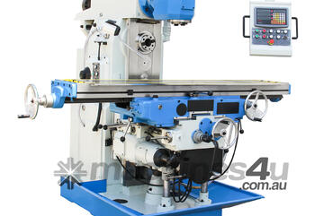 Kang LM-1450D Heavy Duty Universal Milling Machine, 2000x400mm Worktable, ISO50 Spindle Taper,