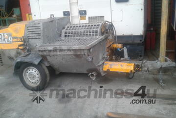 Turbosol T20x concrete grout pump mixer , 2020 model , operates , needs clean up,