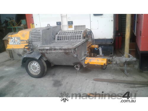 Turbosol T20x  concrete grout pump mixer ,  2020 model , operates , needs clean up,