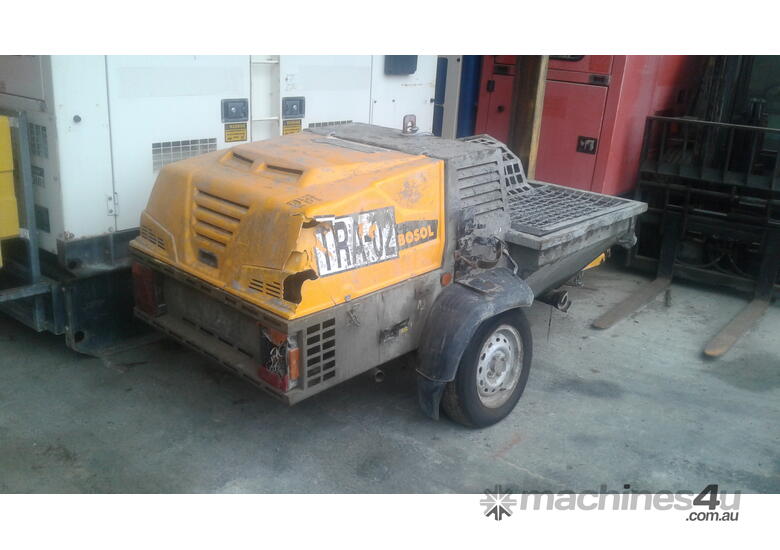Turbosol T20x  concrete grout pump mixer ,  2020 model , operates , needs clean up,