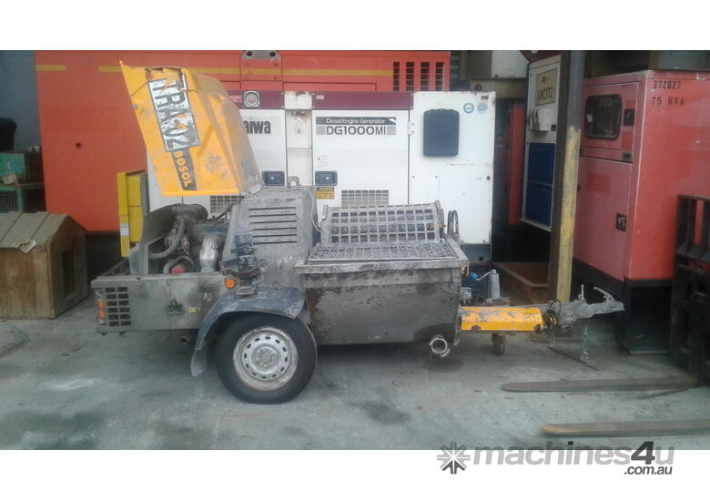 Turbosol T20x  concrete grout pump mixer ,  2020 model , operates , needs clean up,