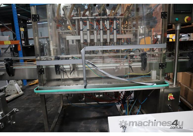 6 Head Automatic Bottle Filler Filling Line with Labeler* 