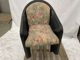 8 Floral Pattern Fabric Chairs - picture0' - Click to enlarge