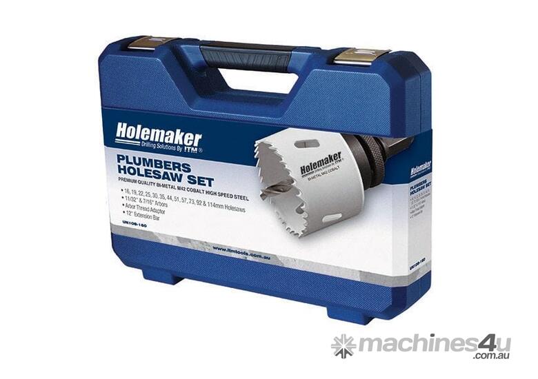 caption Plumbing Hole Saw Kit 16Pce Holemaker UN108-160 by ITM