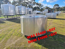 2320lt STAINLESS STEEL TANK, MILK VAT  - picture0' - Click to enlarge